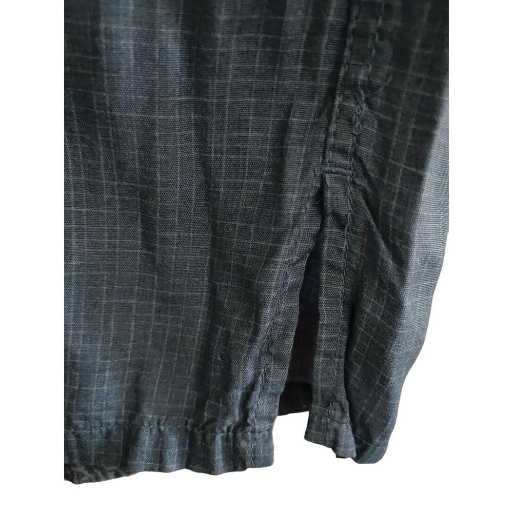 Pronto‎ Uomo Button Up Shirt Mens XL Large Blue Tropical Hawaiian Short Sleeve - Picture 11 of 11